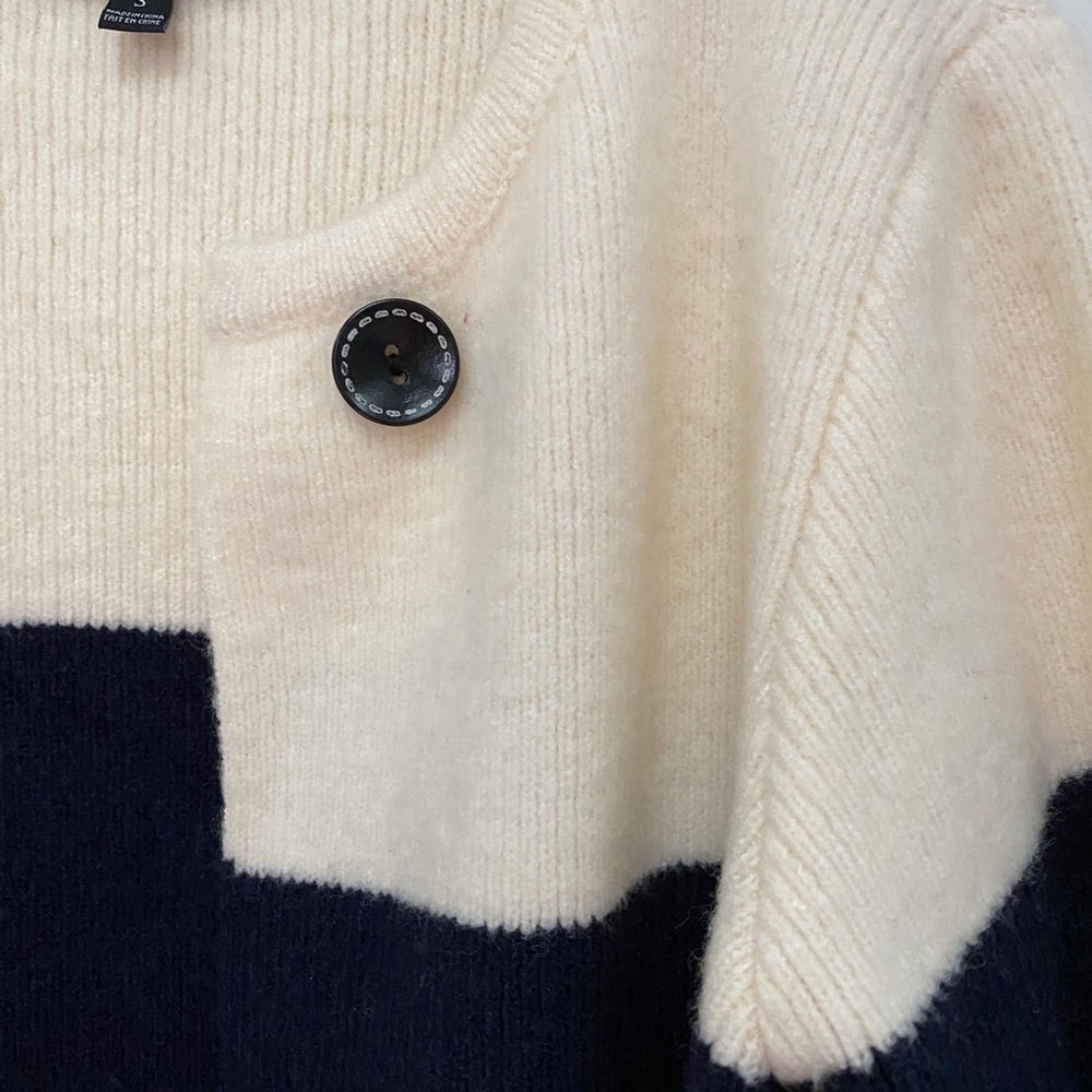 La Fee Vert Colorblock Wool Cardigan - Picture 5 of 6